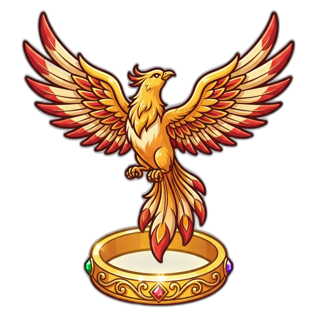 Golden phoenix over a ring of digits 0 to 9 from the colour prediction game