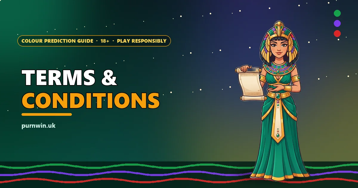 Desert queen mascot holding a paper scroll for the Purn Win terms and conditions