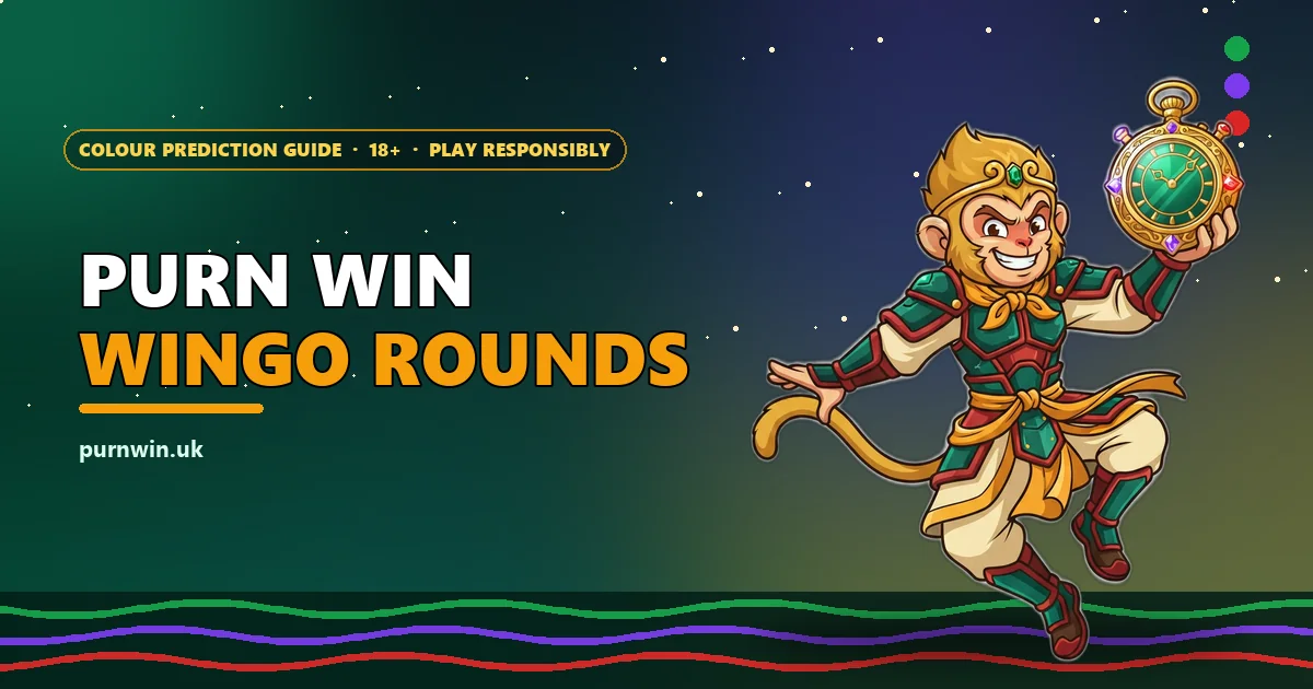 Monkey king mascot holding a golden stopwatch for the Purn Win Wingo rounds guide