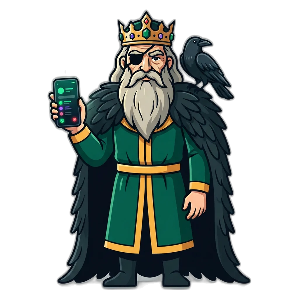 Sky king mascot watching a Wingo period counter and past results list