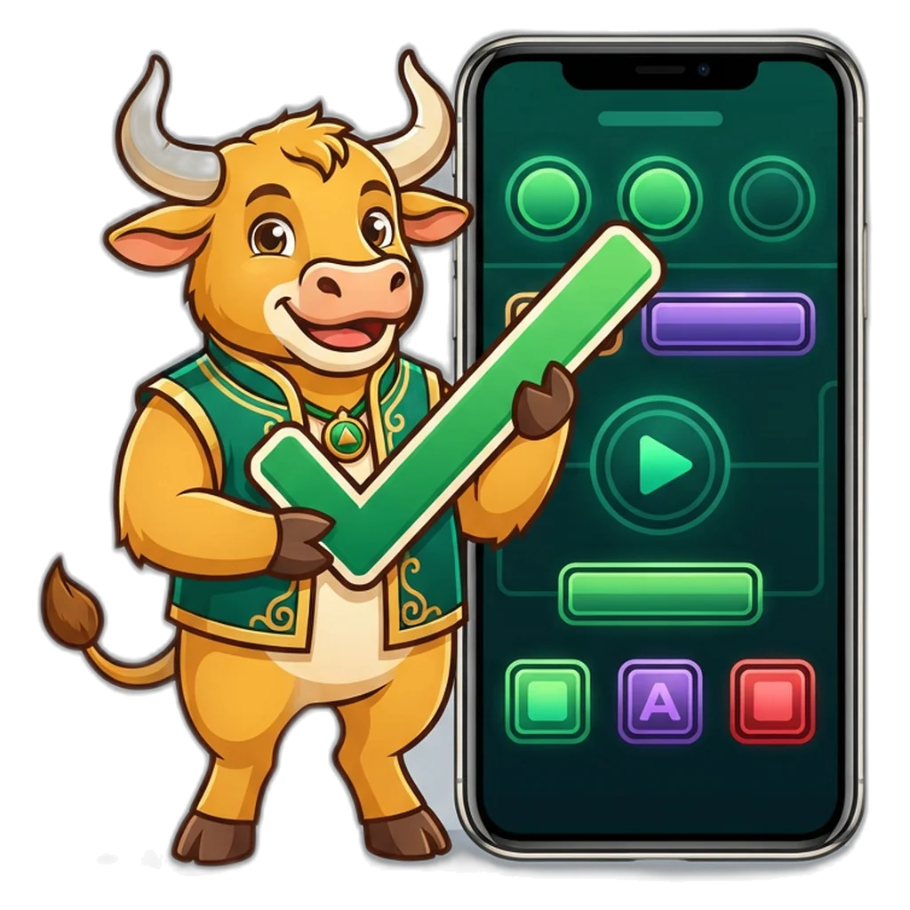 Golden ox mascot holding a green tick beside a phone, showing a Purn Win withdrawal to UPI